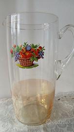 Caraffa in vetro vintage da 1,5 litri