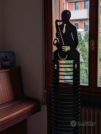 Porta CD verticale nero