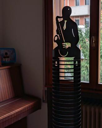 Porta CD verticale nero