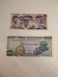 BANCONOTE BANK OF GHANA ANTICHE CEDIS