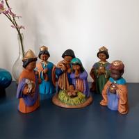 Presepe Messicano in terracotta