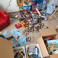 Playmobil set vari, pompieri,caserma,aerei...