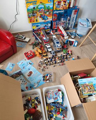Playmobil set vari, pompieri,caserma,aerei...