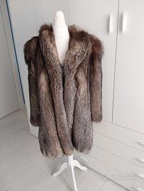 Pelliccia di volpe argentata come nuova  tg 48 