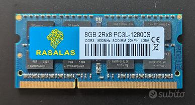 RAM 8GB SODIMM 1600Mhz