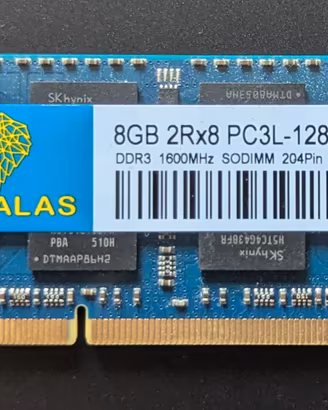 RAM 8GB SODIMM 1600Mhz