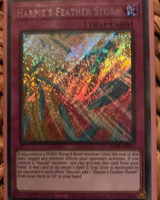 Harpie’s Feather Storm rara segreta 1a edizione