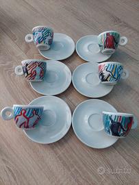 Set 6 tazzine Illy Collection 1997 by Sandro Chia
