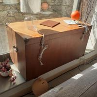 Baule in legno primi 900 completamente restaurato