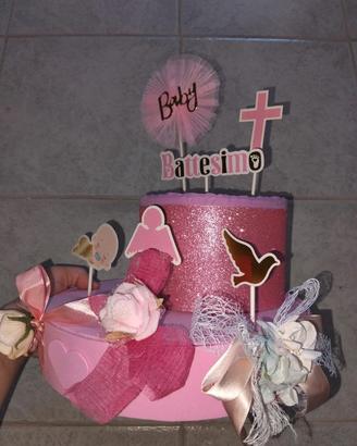 torta scenografica in polistirolo battesimo 