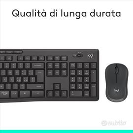 Logitech MK295 Silent Wireless Combo tastiera e mo