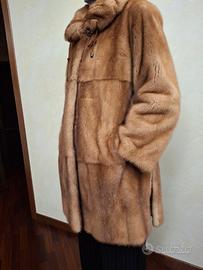 Giaccone in pelliccia visone gold