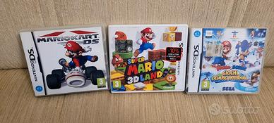 lotto 3 giochi Nintendo ds-3ds Mario in ITALIANO 