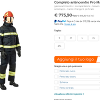 giacca antincendio aramidica nomex ignifugo