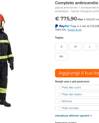 giacca antincendio aramidica nomex ignifugo
