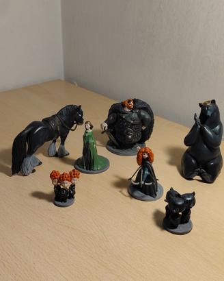 Set 7 Figure Ribelle Brave Disney Merida