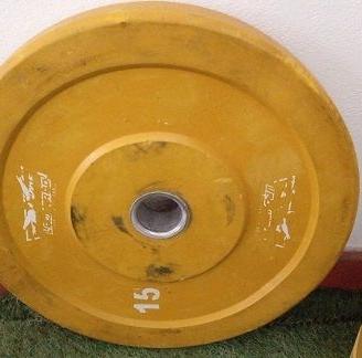 DISCHI 15KG GOMMATI PER BILANCIERE DA 50MM