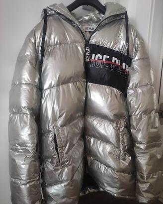 Piumino Iceberg Ice Play argento metallizzato