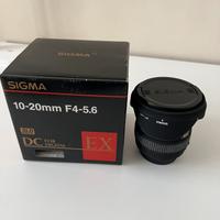 Obiettivo SIGMA 10-20mm F4-5.6 attacco CANON