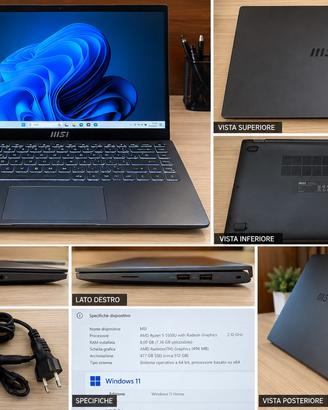 MSI Modern 14 B5M Ryzen 5 – 8GB RAM – SSD 512GB