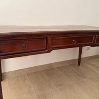 Scrivania legno arte povera