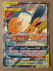 Carta Pokémon Eevee & Snorlax GX SM169 Promo