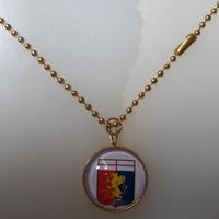 Collana cabochon squadra calcio Genoa Sampdoria