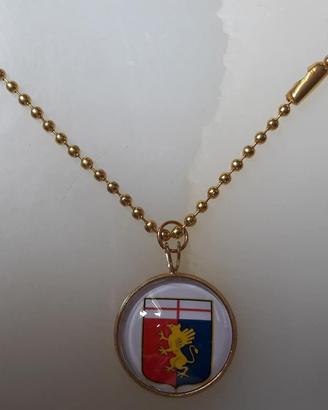 Collana cabochon squadra calcio Genoa Sampdoria