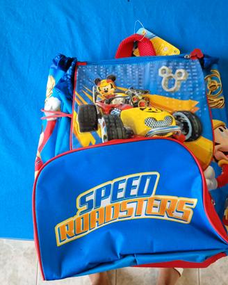 zaino borsa Mickey mouse mai utilizzato 