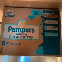 Pannolini pampers BabyDry misura 6XL