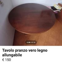 Tavolo sala in vero legno 