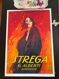 Liquore strega poster A3 carta lucida Dudovich