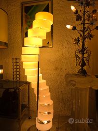 lampada design anni '70 acciaio plexi rara top