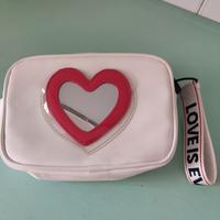 borsa da donna con spechio a cuore 