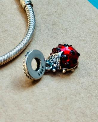 Charm Coccinella per bracciale Pandora