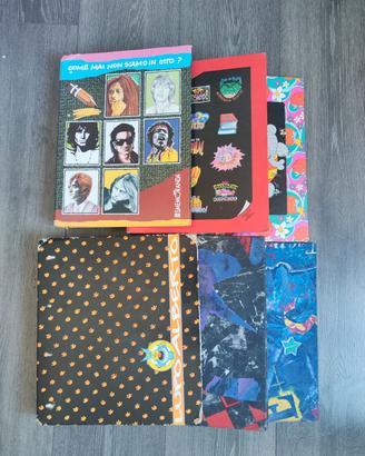 6 quadernoni ad anelli anni 90 vintage
