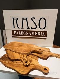 4 taglieri in legno d’ulivo Made in Calabria
