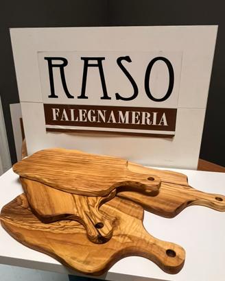 4 taglieri in legno d’ulivo Made in Calabria