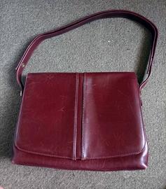 BORSA IN PELLE DONNA COLORE BORDEAUX