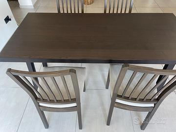 Tavolo da pranzo Ikea + 4 sedie