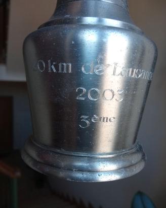 Brocca in peltro 3° premio 20Km Losanna