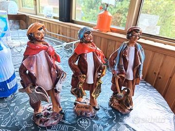 figurine siciliane artigianale anni 70   90