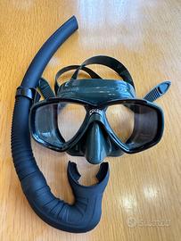 Maschera cressi con boccaglio morbido