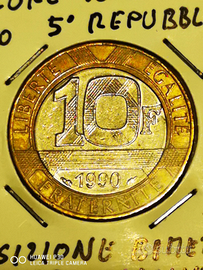 10 franchi francia 1990