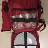 Zaino da pic nic rosso