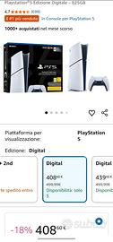 Playstation 5 digital più lettore