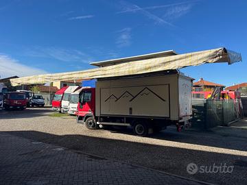 Cassa per mercati + tenda elettrica