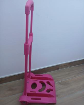 Carrellino con ruote x zaino di scuola