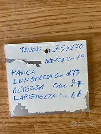 Tavolo con cassapanca