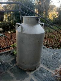 contenitore alluminio latte vintage 50 litri